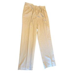 Polo Ralph Lauren Mens Classic Fit Andrew Pant 38T-36 Big & Tall 100% Cotton Bei